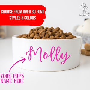 Personalized Dog bowls, Cat bowl, Custom dog bowl, Pet name bowl, Dog water bowl, food bowl for dogs, ceramic bowls, Cat food bowl