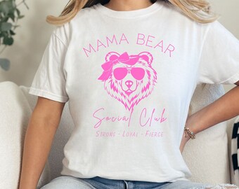 Camiseta de maternidad de embarazo de mamá oso, Regalo de mamá nueva cristiana, Camiseta de anuncio de embarazo, Colores cómodos, Regalo de baby shower, Embarazo de mamá de FIV