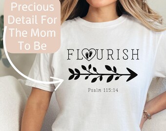 New Mom Christian Pregnancy Christian Maternity Shirt,New Mom Gift,Pregnancy Announcement,Comfort Colors,Baby Shower Gift,IVF Mama pregnancy