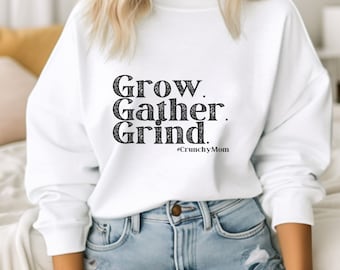 Crunchy mom sweatshirt,raw milk natural homestead sweatshirt,Hippie mama homestead shirt,Crunchy mama homestead sweatshirt,natural mom