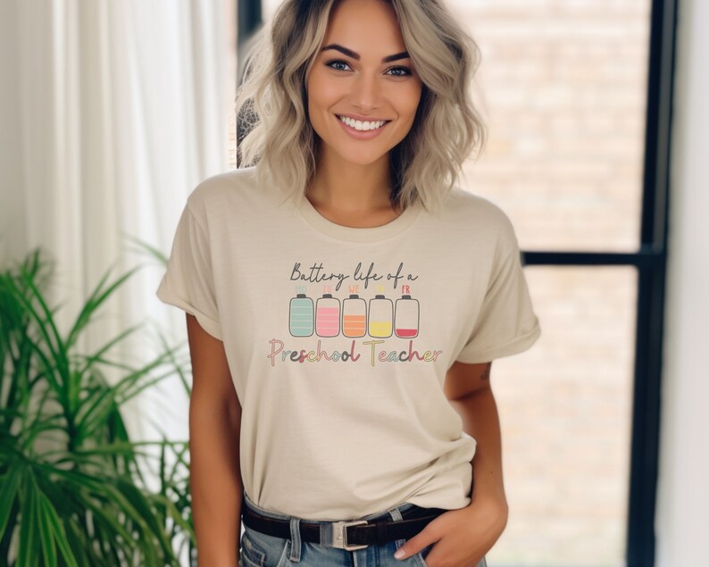 Teacher shirt, teacher gift idea, colorful teacher tee, teacher apparel, back to school shirt, new teacher gift, tired teacher, gift for her image 2