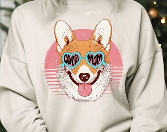 Corgi mom sweatshirt,Pembroke Welsh Corgi owner tee,gift for dog mama,gift for corgi owner,dog owner gift,animal lover,fur mama shirt