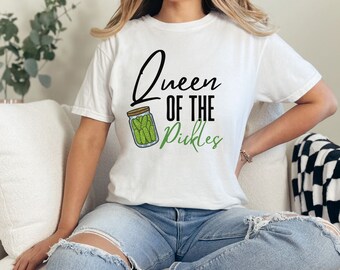Camiseta de maternidad divertida para mamá nueva, Regalo para mamá nueva, Camiseta de anuncio de embarazo, Colores cómodos, Regalo de baby shower, Camiseta para amantes de los pepinillos, FIV Mamá