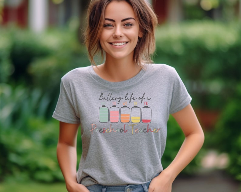 Teacher shirt, teacher gift idea, colorful teacher tee, teacher apparel, back to school shirt, new teacher gift, tired teacher, gift for her image 4