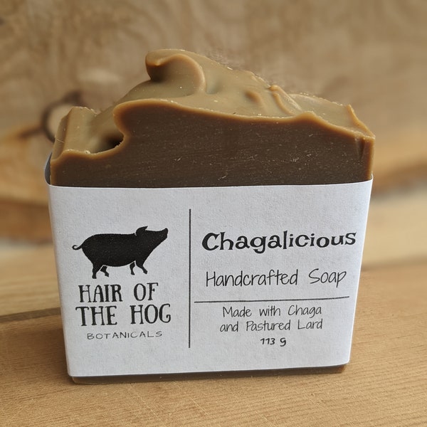 Lard + Chaga Soap | Handcrafted | Natural | Unscented