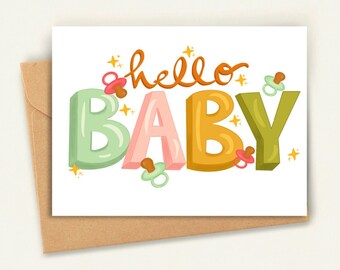 Hello Baby Greeting Card