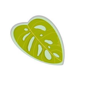 Pegatina de hoja Adasonii, pegatina de planta, pegatina de vinilo