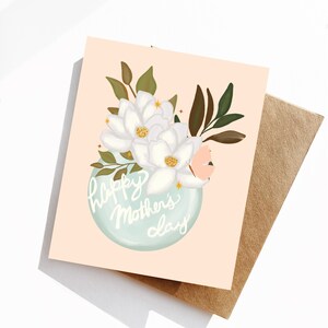 Tarjeta del Día de la Madre, Tarjeta de felicitación del Día de la Madre, Interior en blanco