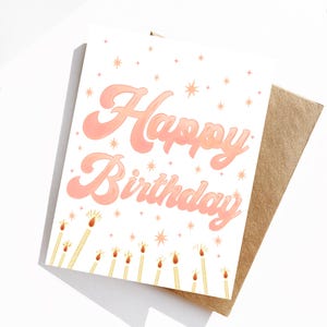 Alles Gute zum Geburtstag Grußkarte, süße Geburtstagskarte, innen leer, gefaltete Karte
