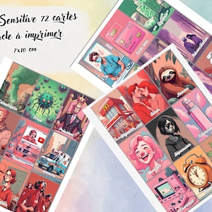 Oracle Sensitive cash To print at home or at a printer - 72 cards - 7x10cm French (Digital file)