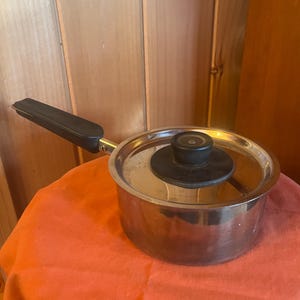 Vintage Revere Ware Copper-Core Stainless Steel Small Sauce Pan