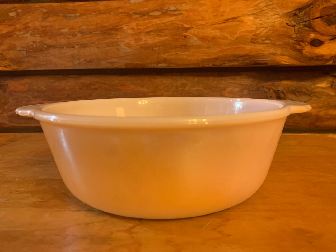 Vintage Anchor Hocking Fireking Coppertint Peach Lustre Round
