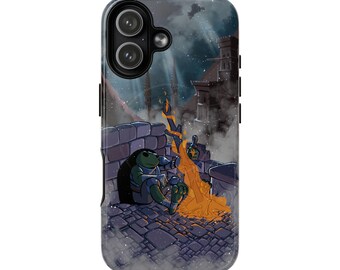 Funda para teléfono — La rana y la hoguera - Funda protectora magnética