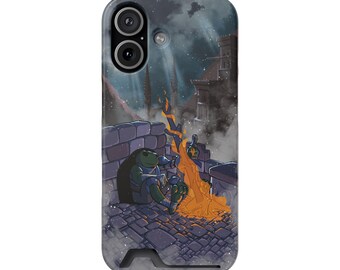 Funda para teléfono — Tarjetero de La Rana y la Hoguera