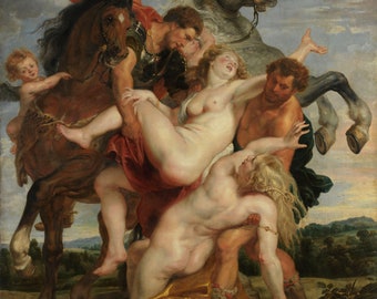 Le viol des filles de Leucippe par Peter Paul Rubens Museum Art disponible sous forme d'image numérique Télécharger