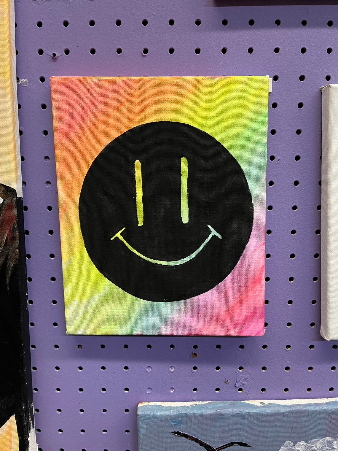 Custom Art Smiley Face Paintings Etsy