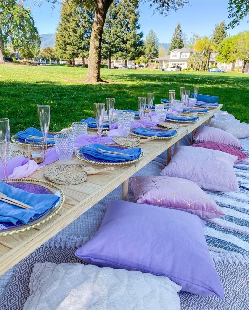 31x90 H13 Inch Wooden LOW Picnic Table Etsy