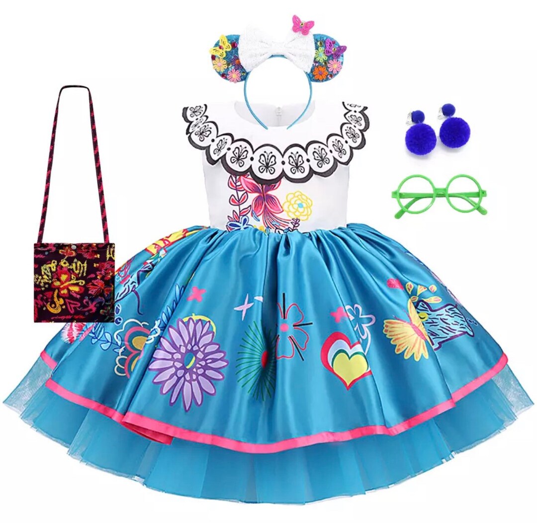Mirabel Toddler Kids Dress Encanto Dress up Set Etsy