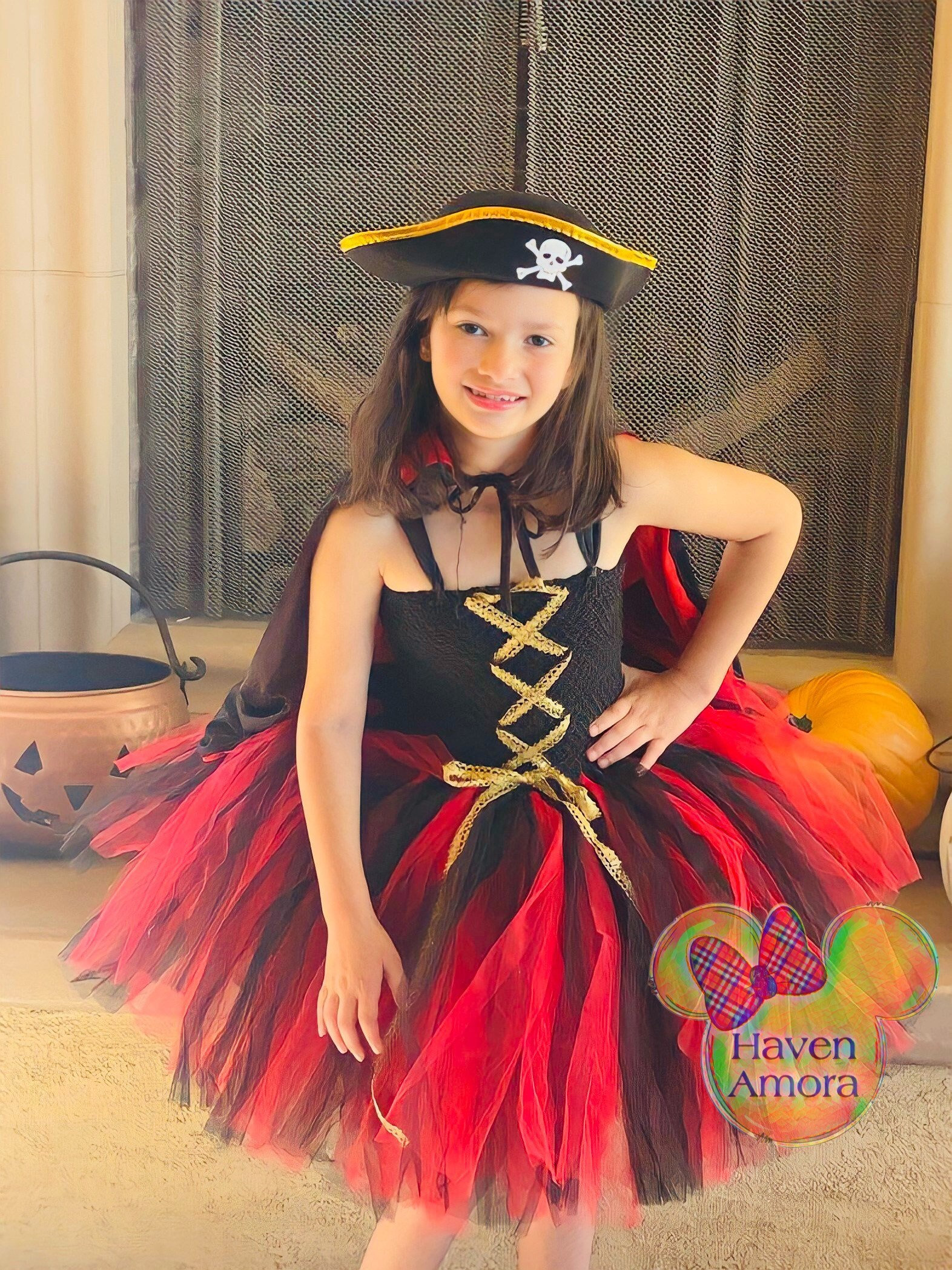 Pirates Kids Girls Costume Costume With Hat Pirates Tutu