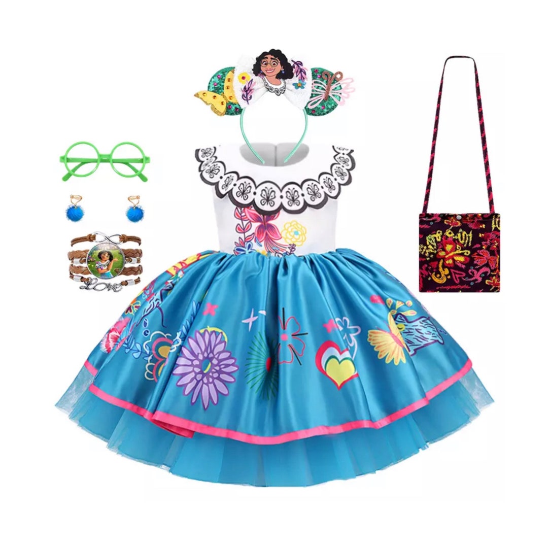 Mirabel Toddler Kids Dress Encanto Dress up Set Etsy