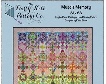 Muscle Memory PRINTED Pattern for EPP or Hand Piecing