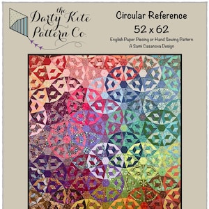Circular Reference Quilt PDF Pattern for EPP or Hand Piecing