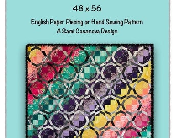 Ring It On Quilt PDF Pattern for EPP or Hand Piecing CLOSEOUT