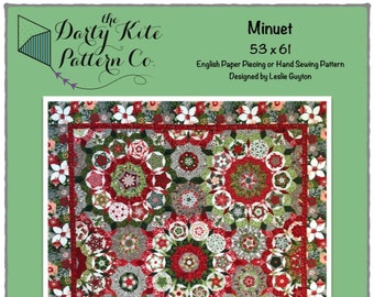 Minuet Quilt PDF Pattern for EPP or Hand Piecing