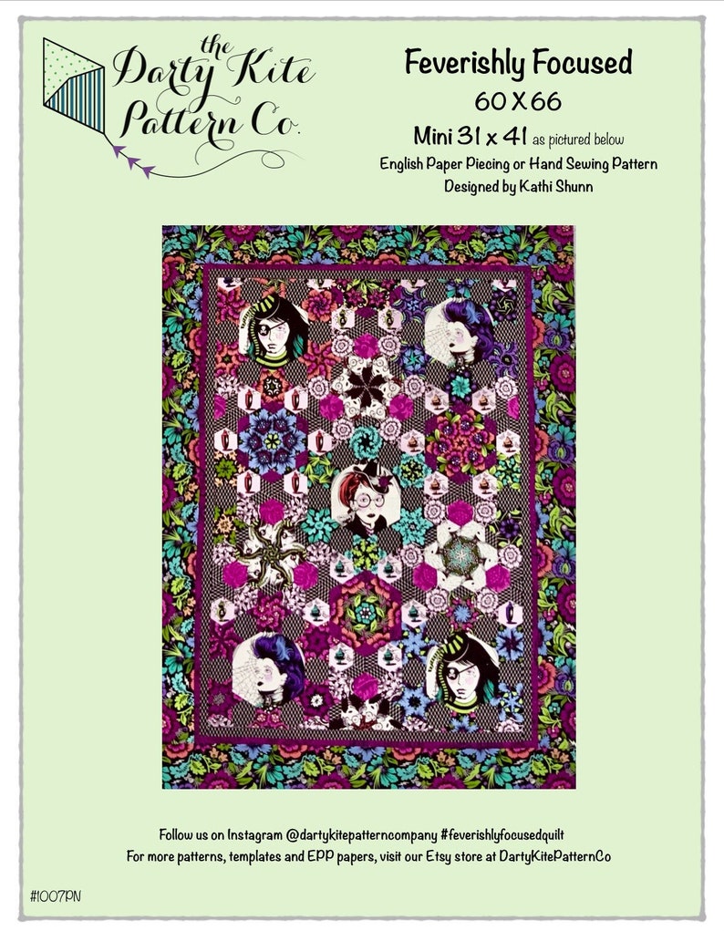 Feverishly Focused Quilt PDF Pattern for EPP or Hand Piecing - Etsy UK