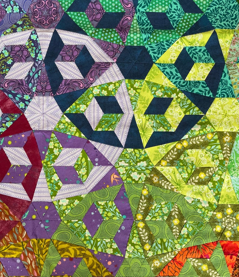Circular Reference Quilt PDF Pattern for EPP or Hand Piecing - Etsy