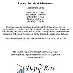 Turning Point Quilt PDF Pattern for EPP or Hand Piecing - Etsy