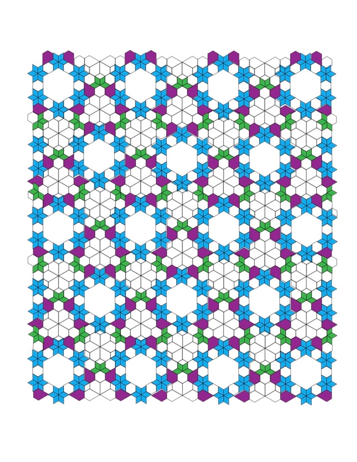 Feverishly Focused Quilt PDF Pattern for EPP or Hand Piecing - Etsy