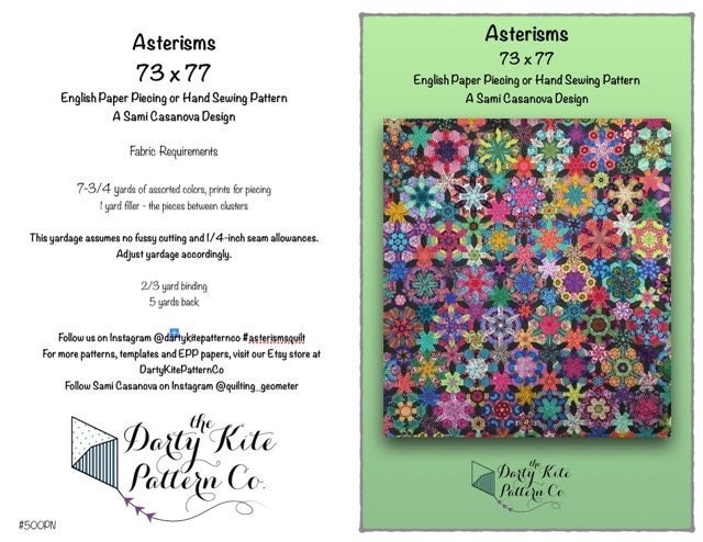 Asterisms Quilt PDF Pattern for EPP or Hand Piecing - Etsy