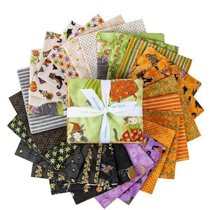 Ghoul Friends FQ or 1/2 yard bundle with most INCLUDING a 1yd Panel - Fabric by Teresa Kogut for Riley Blake Designs