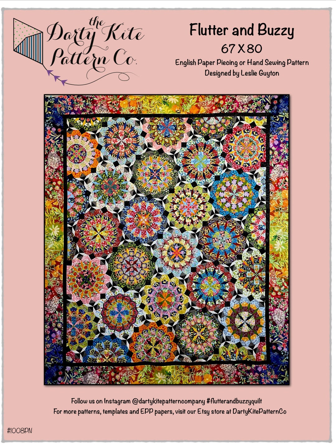 Plum Flutter Pattern Flutter & Buzzy PDF Pattern for EPP or Hand Piecing - Etsy Australia