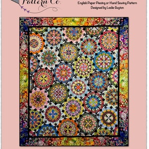 Flutter & Buzzy PDF Pattern for EPP or Hand Piecing