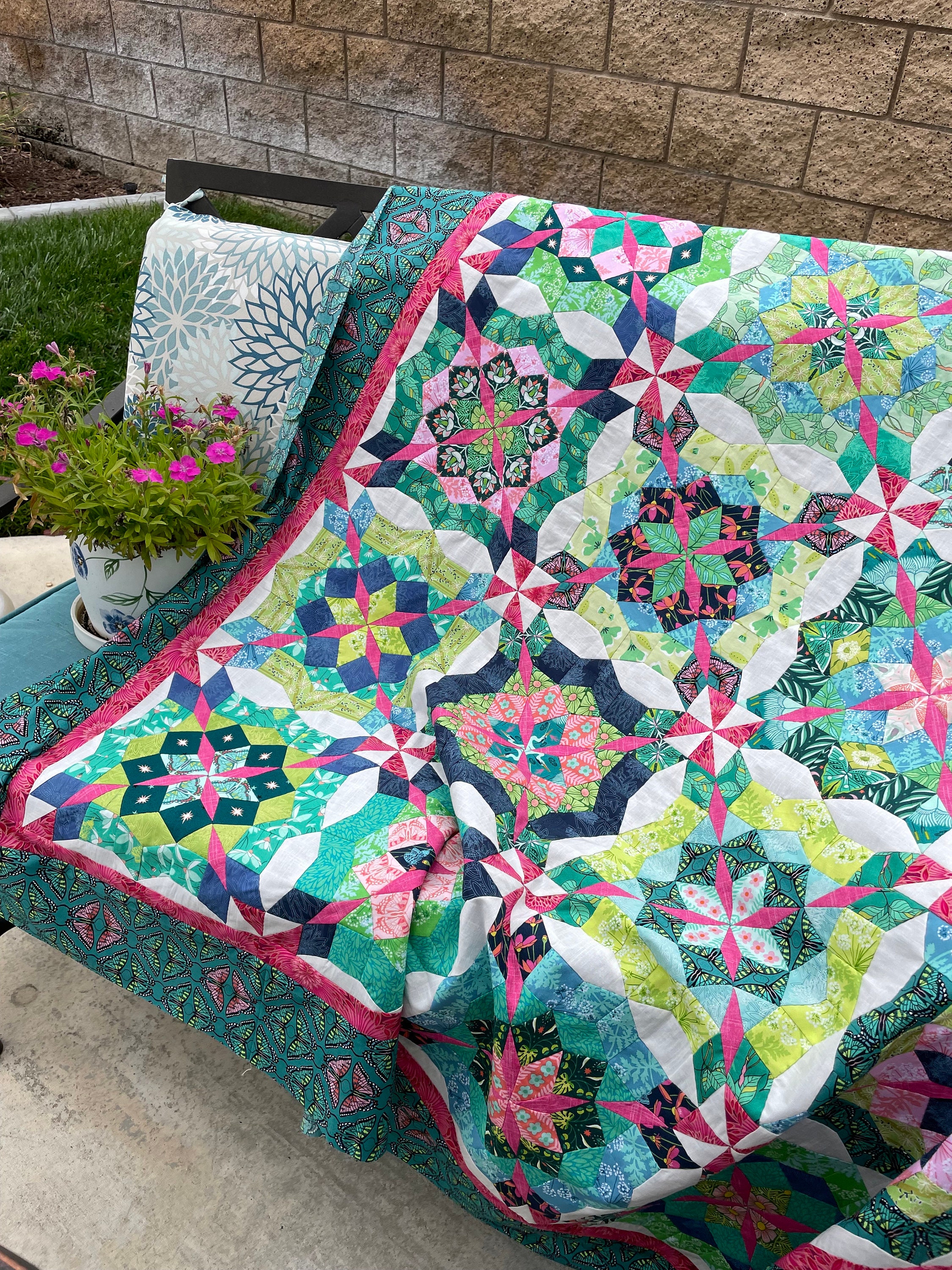 Spring Whispers Quilt PDF Pattern for EPP or Hand Piecing - Etsy