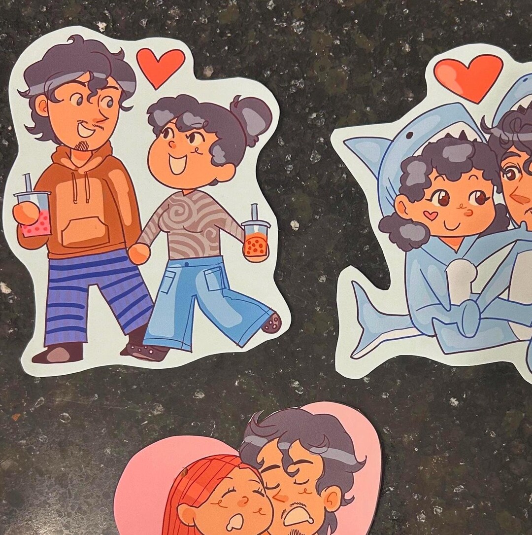 Sticker Commissions Couples Sticker Commissions Pack of 3- Waterproof - Etsy