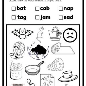 Short Vowels Worksheets