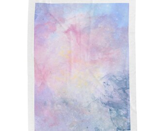 Tie Dye Velveteen Plush Blanket