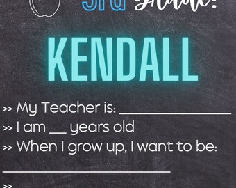First/Last Day of School Signs - EDITABLE