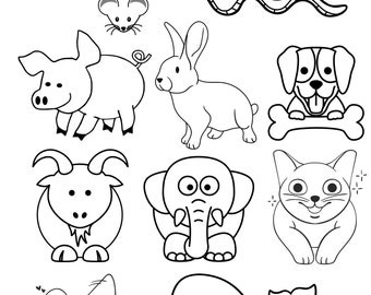 Animals Coloring Sheet