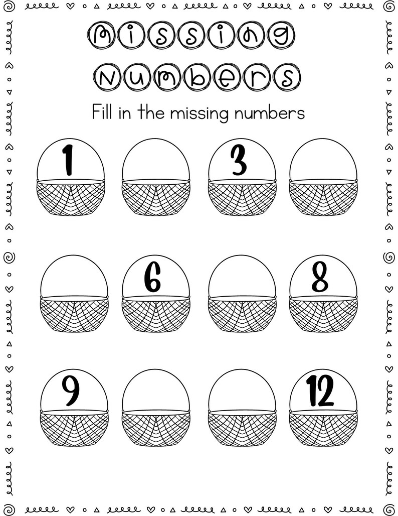 Easter/spring Worksheets - Etsy