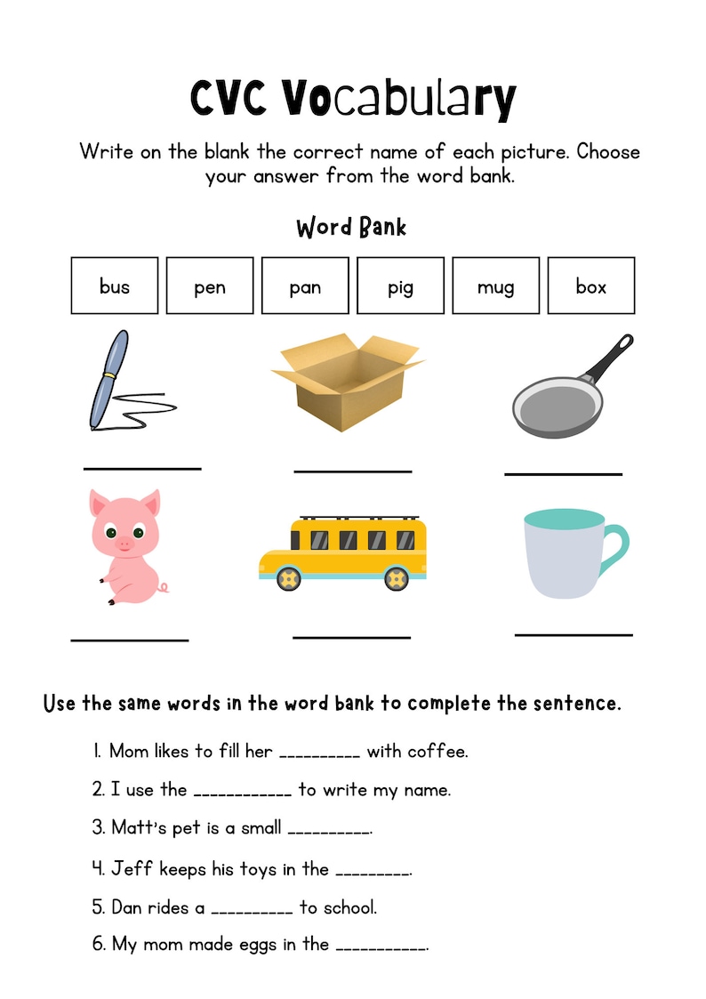 Letter and Sounds Worksheets Etsy