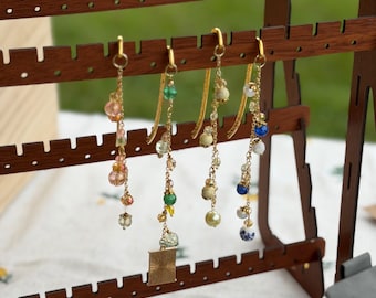 Pendant Bookmarks| Book Hooks| Glass Charm Bookmarks