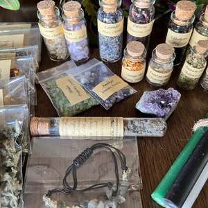 Mystery Witch Box, Apothecary, Herb Confetti, Crystal Confetti, Witch box, Witch Confetti, Ritual/Alter box, tarot, Magical box.