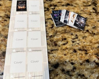 Book Tracker Bookmark with Book Cover Stickers