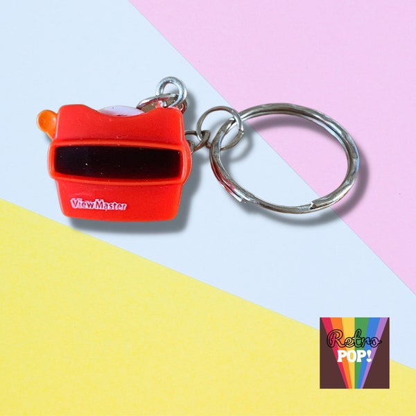 Micro Toy Box View master Keychain | Miniature toys keyring | Quirky gift | Retro toys | Nostalgia |70s 80s 90s