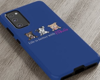 Pitbull Phone Case, Dog Lover Tough Phone Case, Dog Mom Gift, Pit Bull Gifts, Dog Owner Gifts, Gift for Dog Person, Pittie Mom, Bully Gifts