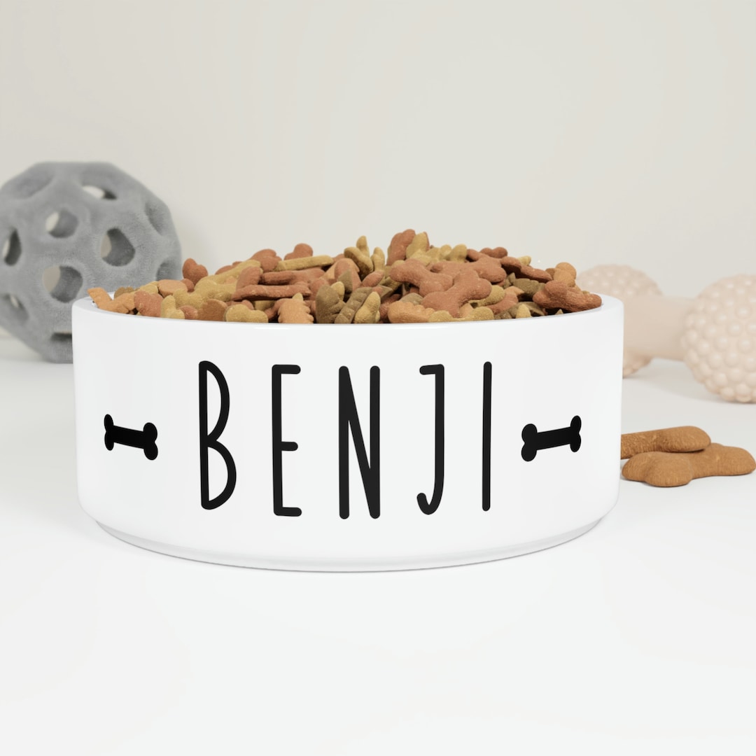 Personalized Dog Bowl, Custom Ceramic Dog Bowl, Custom Pet Bowl, Custom